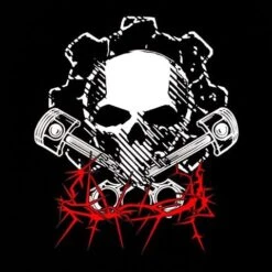 Motorfietsartikelen Winkel -Motorfietsartikelen Winkel bering hoodiz skull zwart rood 3 3219